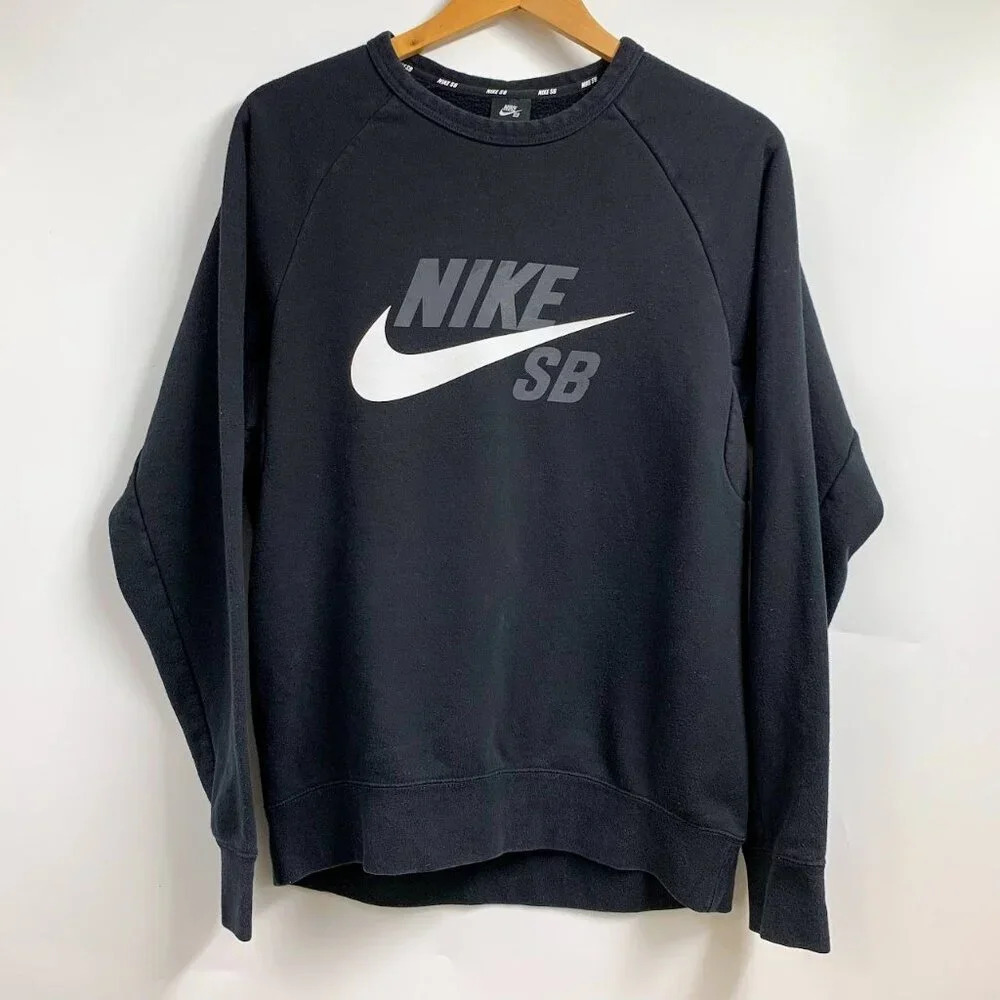 Nike Men's SB Graphic Crew Neck Cotton Graphic Long Sleeve Sweatshirt Size M